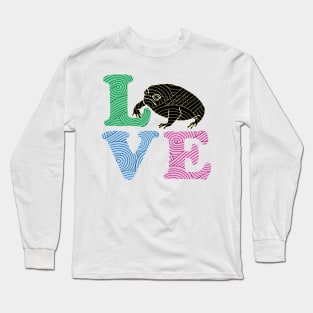 I Love Black Desert Rain Frog Long Sleeve T-Shirt